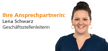 Ihre Ansprechpartnerin: 
Lena Schwarz